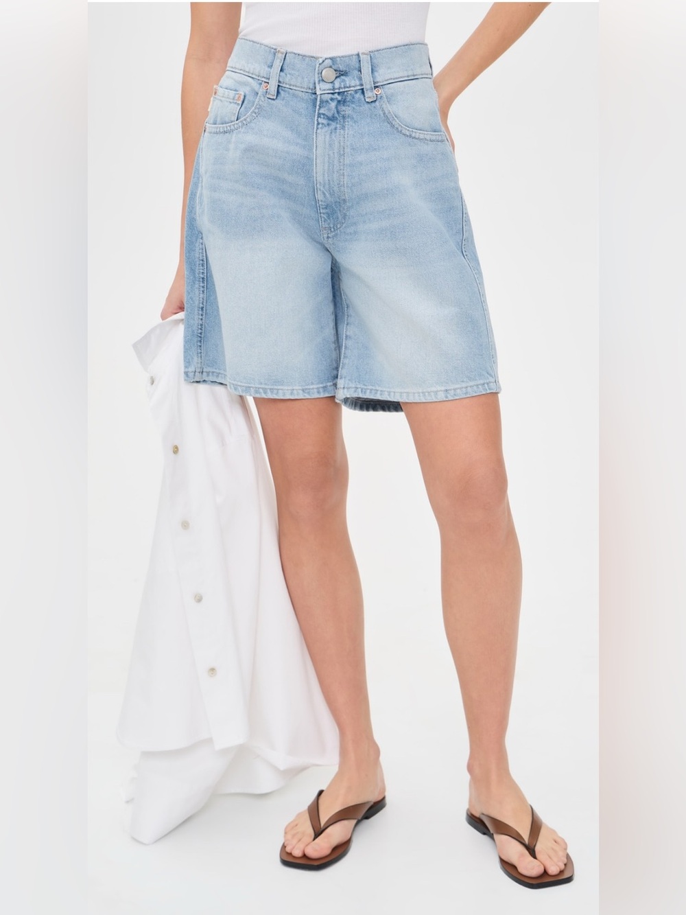 DL1961 Taylor Relaxed high waisted Denim  Shorts Size 26 #denim shorts
